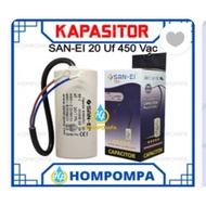 SAN EI 20uf 450v CABLE ROUND CAPACITOR