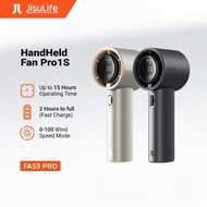 JISULIFE HANDHELD FAN PRO 1S NEW TURBO MINI FAN, 5000MAH BATTERY, 15H WORKING TIME [12 MONTHS WARRAN
