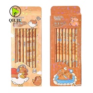 QIUJU 8Pcs HB Pencil, Capybara Stationery Drawing Pencil, Graffiti/Painting With Rubber Head Smooth 