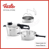 Fissler Vitavit Premium-Set of Pressure Skillet 2.5L + Pressure Cooker 4.5L -  622-412-11-0700
