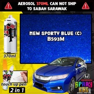 B593M New Sporty Blue ( Honda City 6 Generation Touch Up Pen ) Car Spray Paint Tool Motor Aerosol Sp