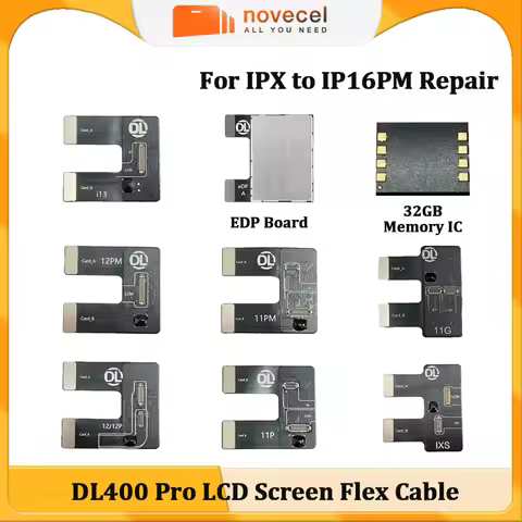 DL400 Pro LCD Screen Tester Flex Cable for iPhone 16 Pro Max 15 14 13 12 Plus XR X XS 8 7 6G Display