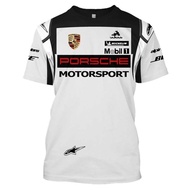 PORSCHE Short Sleeve, Digital Printed T-Shirt, Breathable Cycling Jersey, MACAN, 911, 718, Men's f1 