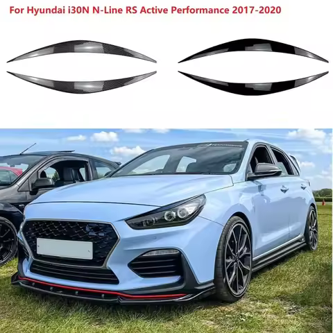 2X Auto Evil Headlight Eyebrows Eyelid For Hyundai i30N N-Line RS Active Performance 2017-2020 3D St