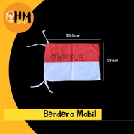 MERAH Car Flag Small Flag/ Red and White Flag/ Mini Flag/