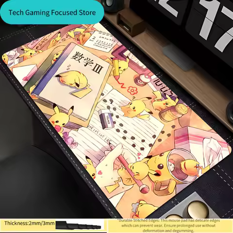 Mouse Pad Pokemon Pikachu Gaming Large xxl Dywan Gamer Keyboard Pad Extended Desk Mat Table Carpet M