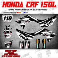 CRF 150L decals sticker, laminated