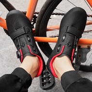 Ready Stock Large Size 36-47 Cycling Shoes Lock Shoes Road Shoes Rubber Sole Lock-Free Shoes Rotating Buttons Road Sole Cycling Shoes Two Soles with Lock Cycling Shoes Low-Top Cycling Shoes Lace-Free Sports Shoes Outdoor Cycling Shoes Profession