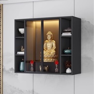 Wall-Mounted Buddha Shrine Altar Cabinet Home Worship Table Guanyin Sitting Platform Modern Style Go