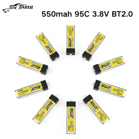 HOT TATTU-R-LINE 1.0 3.8V 550mAh 95C LiPo Battery For RC Helicopter Quadcopter FPV Racing Drone Part