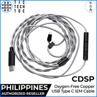 Moondrop CDSP USB Type C Interactive Custom Sound IEM Upgrade Replacement Copper Cable With HD Mic