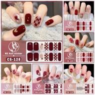 Set of 14 thick nail stickers CS109-144, safe, waterproof, cute cartoon