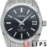 二手精工（Seiko）Grand Grand Seiko男士自動機械腕錶，錶盤印有「SEIKO」字樣，型號為 SBGR053/9S65-00B0，黑色不鏽鋼錶殼，拋光處理，成色極佳，附原廠錶盒和保固卡