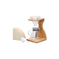 [Direct from Japan]HARIO V60 Olive Wood Stand Set for 1 to 4 cups Coffee Dripper Gift Gifts VSS-1206-OV