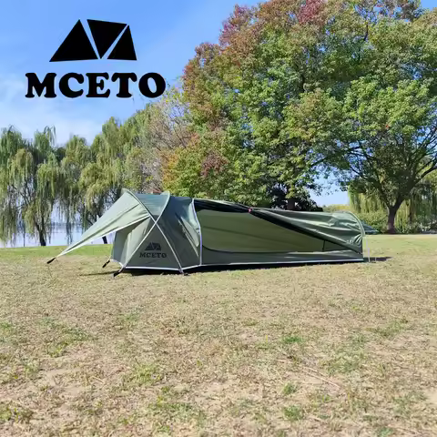 Ultralight Single Person Backpacking Tent 1 Person Waterproof Camping Tent Hiking Sleeping Bag Tent