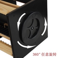 Solid Wood CD Rack Disc Rack CD Rack Rotating PS4 Game CD Storage Box Large Capacity CD Box Storage 