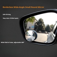 360 HD Convex Blind Spot Mirror Cermin Buta Cembung HD 360 Boleh Laras Cermin Belakang