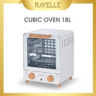 ravelle cubic oven listrik low watt 18l- oven electric aesthetic - cotton white