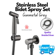 Quality Stainless Steel Bidet Spray Set Grey Toilet Bidet