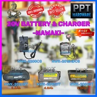Nawaki 20V Battery and Charger / Charger H/D for Suitable Nawaki Machines Use