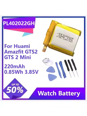 PL402022GH For Huami Amazfit GTS2 GTS 2 Mini A2010 A2018 Smart Watch Capacity 220mAh Battery + Free 