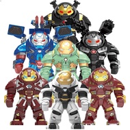 Avengers Building Blocks Iron Man Anti-Hulk Mecha Minifigure Patriot Armored Boy Educational Assembly Toy