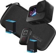 GoPro HERO9 Black Bundle - Includes The Remote, Spare Battery (2 Total), and Carrying Case (CHDRB-90