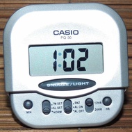 CASIO ALARM CLOCK WITH LED/SNOOZE/ PQ30 CAN USE FOR CAR + POCKETClock