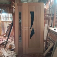 New Entry! Kusen Pintu Kayu 2 Daun Utama Rumah Meranti Oven Minimalis