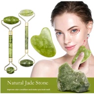 (GS) Jade Roller AB52 Jade Roller Massager Facial Message Jade Roller Stone Guansha Stone/
