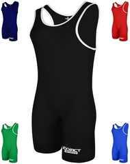 Exxact Sports Plain Wrestling Singlet, Powerlifting Singlet Youth Wrestling Singlet Men for Training