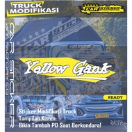 Modified Truck Sticker YELLOW GANK Sticker Canter Truck Sticker/ Giga Truck Sticker pick up sticker