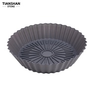 Tianshan Round Shape Cold Heat Resistant Non-stick Baking Tray Silicone Pot Air Fryers Oven Cooking Tool Kitchen Accessories