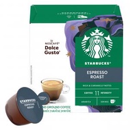 星巴克 - Espresso Roast 特濃烘焙咖啡深度烘焙咖啡膠囊 英國製造 香港行貨 [適用於NESCAFÉ® Dolce Gusto® 咖啡機]新舊包裝隨機發