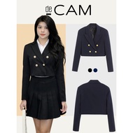 Croptop long-sleeved vest de CAM Jacket blazer for women in autumn winter youthful and polite office style easy to match