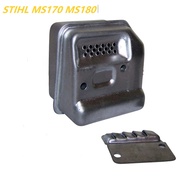 Muffler Exhaust Gasket Fit For Stihl MS180 018 017 MS170 MS180C MS170C MS 170 180 Gas Chainsaw Silen