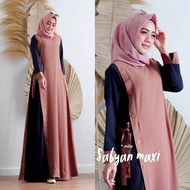 READY STOCK Sabyan Baju Muslimah Fashion Long Dress Maxi Jubah Kurung Raya Casual Basic Simple Elegant Moden Lawa