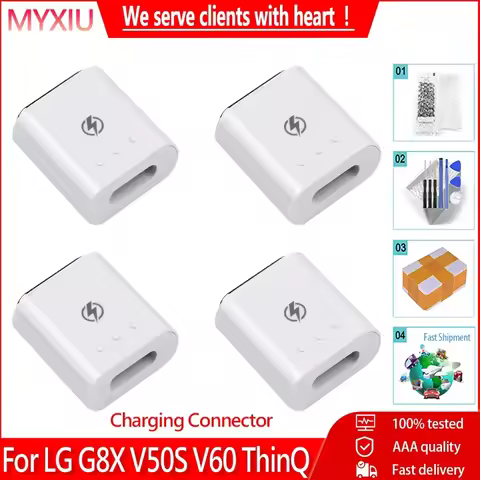 Original For LG V50S G8X ThinQ Charging Connector Sub screen Magnetic Adapter Charging For LG V60 Th