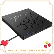 External CD/DVD Drive 6 in 1 DVD Drive Player USB 3.0 Type-C with /TF &amp; USB3.0 Optical Drives for PC Laptop