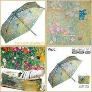 🌿 Wpc. 名畫藝術傘 雨傘 折傘 縮骨傘 雨傘 抗風輕量 Custav Klimt Flower Garden 花園 214g 🌿 預購