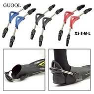 GUOOL Luxury Spring Straps Buckle System Replacement Fin Straps Diving Split Spring Straps