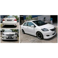 Vios gen 2 toms syle bodykit duraflex material without paint, grt shipping