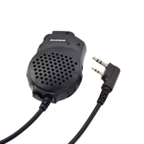 BAOFENG Shoulder Microphone Speaker Clip Double PTT Key for UV5R 6R 888s F8+ 3R+ UV6 UV82 B2 Walkie 