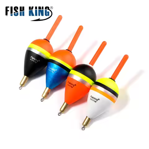 FISH KING Fishing Float 5pcs/lot Mix size Barguzinsky Fir Float Copper length 80-85mm Weight 6.0g/8.
