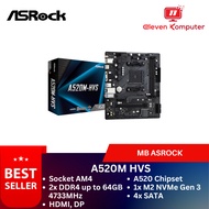 ASRock A520M-HVS Motherboard (AM4, DDR4)