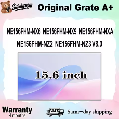 Original New A+ 15.6 inch Slim Laptop Lcd Screen Panel NE156FHM NX6 NE156FHM NX9 NE156FHM NXA NE156F