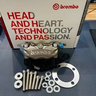 Y15ZR Y16 ORIGINAL BREMBO M3 K50 K5 4POT CALIPER FRONT Y15 SIAP BRACKET LIMITED EDITION 100%MADE IN 