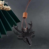 Mihosg Adjustable Wood Necklace  Ebony Retro for Bag