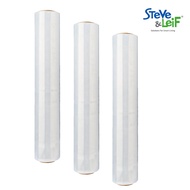 [Bundle of 3] Stretch Film Shrink Wrap Roll 2.9kg