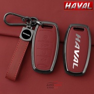 Zinc Alloy Remote Car Key Case Cover Comfortable Genuine Leather Key Shell Key Bag For Great Wall Ha